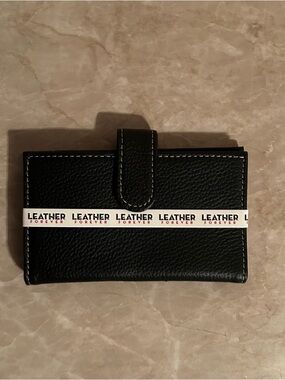 Black Leather Wallet - 'Leather Forever' Label